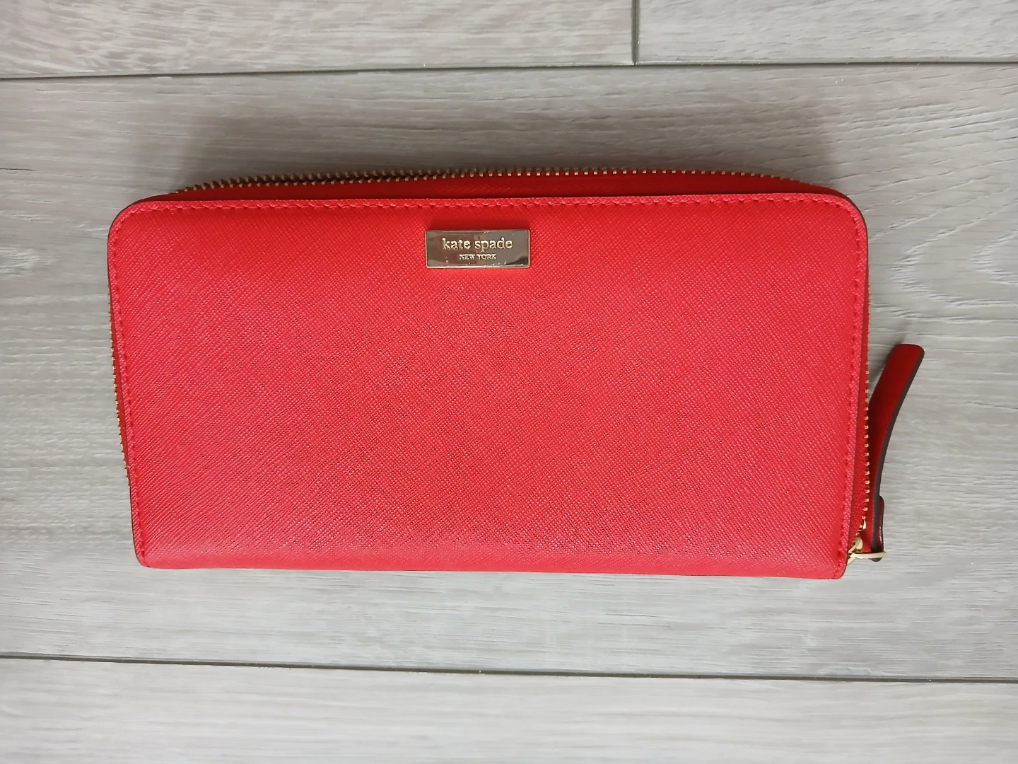Kate Spade Red Zip Around Wallet