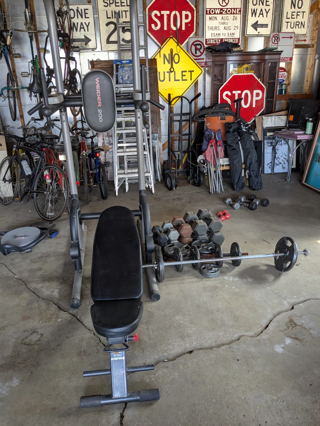 Weider 200 Weight Bench and Dumbbell Set - photo 4