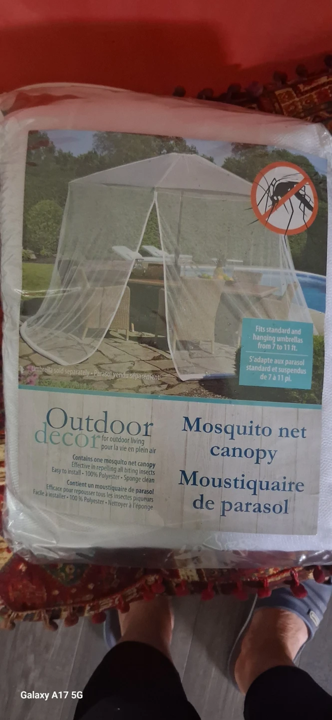 Outdoor Decor Mosquito Net Canopy for Umbrellas