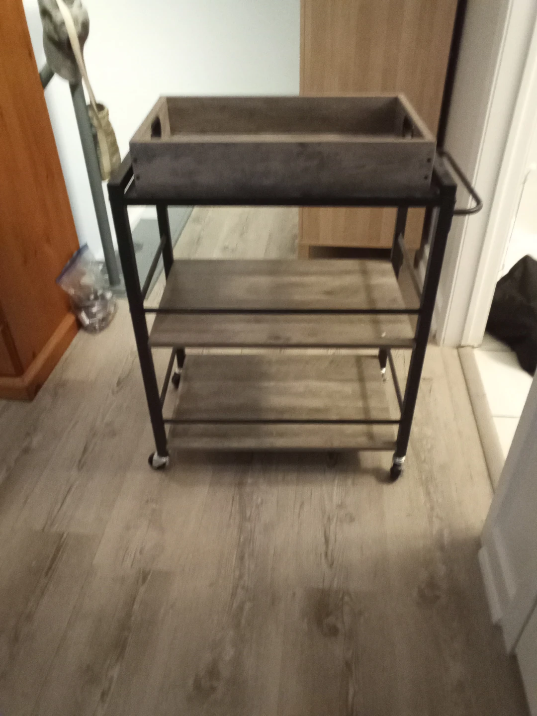 Ikea Rolling Bar Cart with Removable Tray