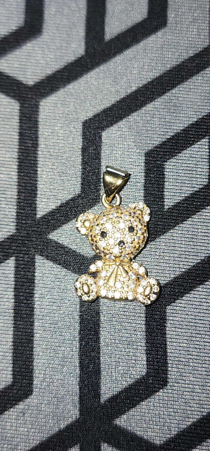 Gold plated Teddy Bear Pendant - photo 4