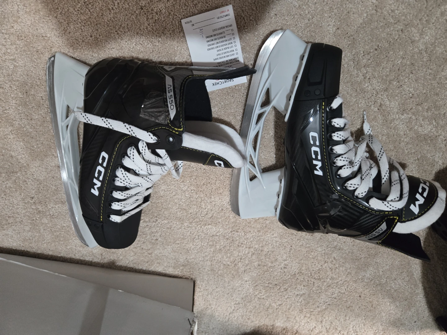 CCM AS 550 Hockey Skates - Size 7 in box