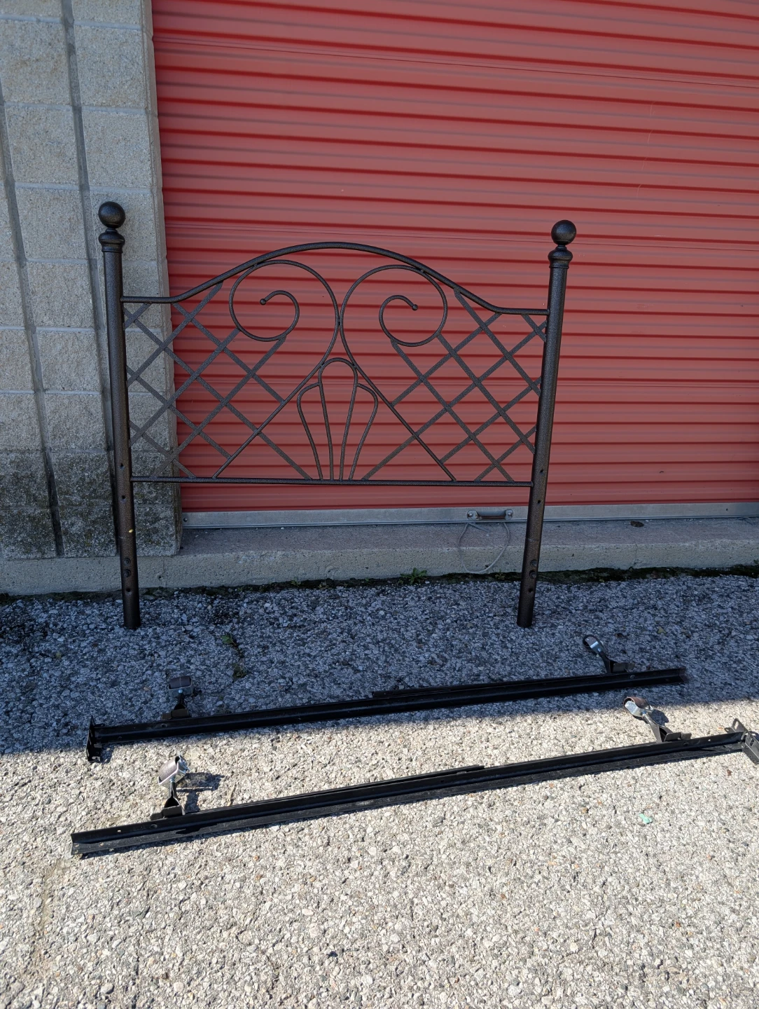 Metal Headboard and Bed Frame