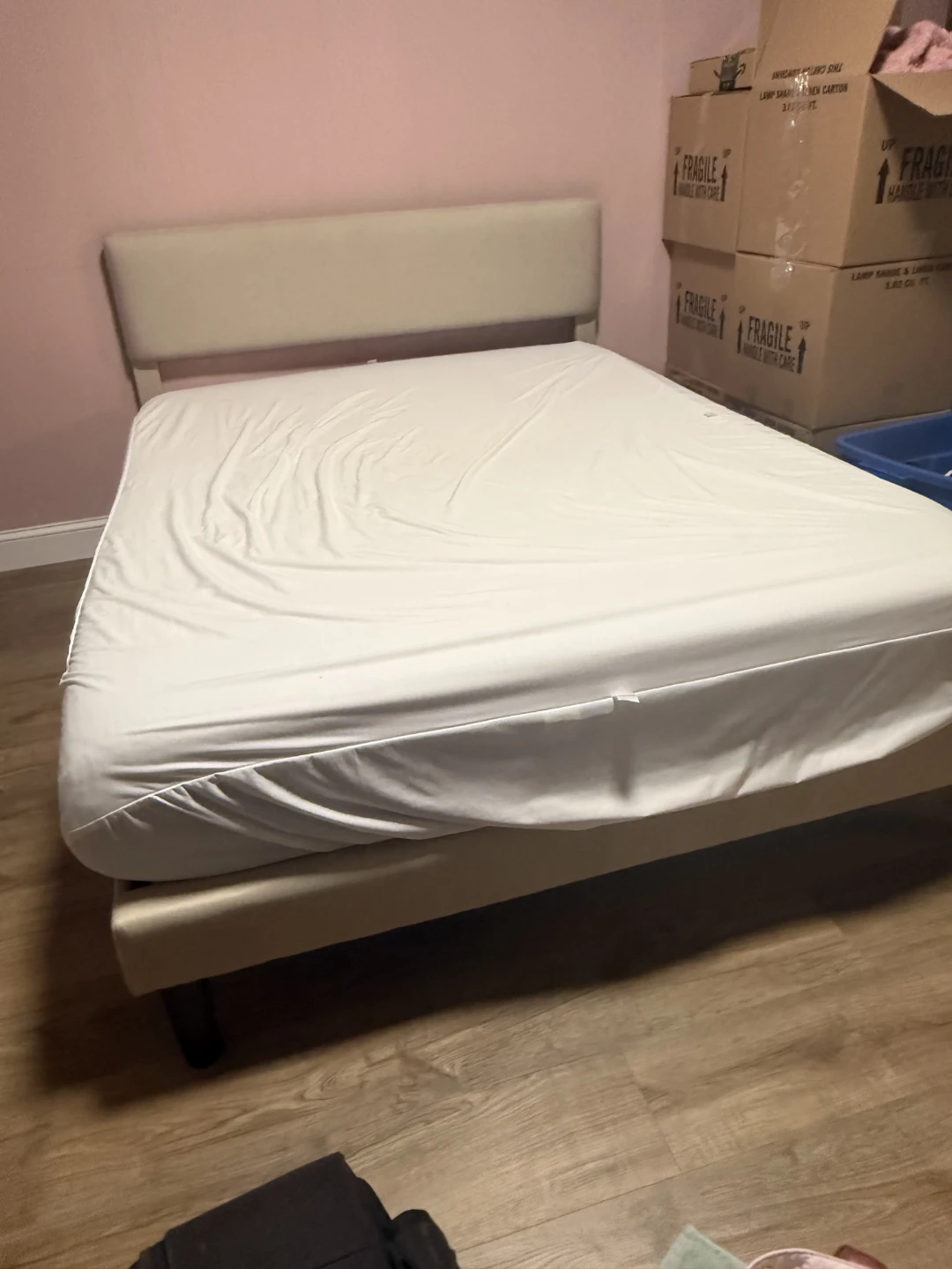 Upholstered Bed Frame with Headboard