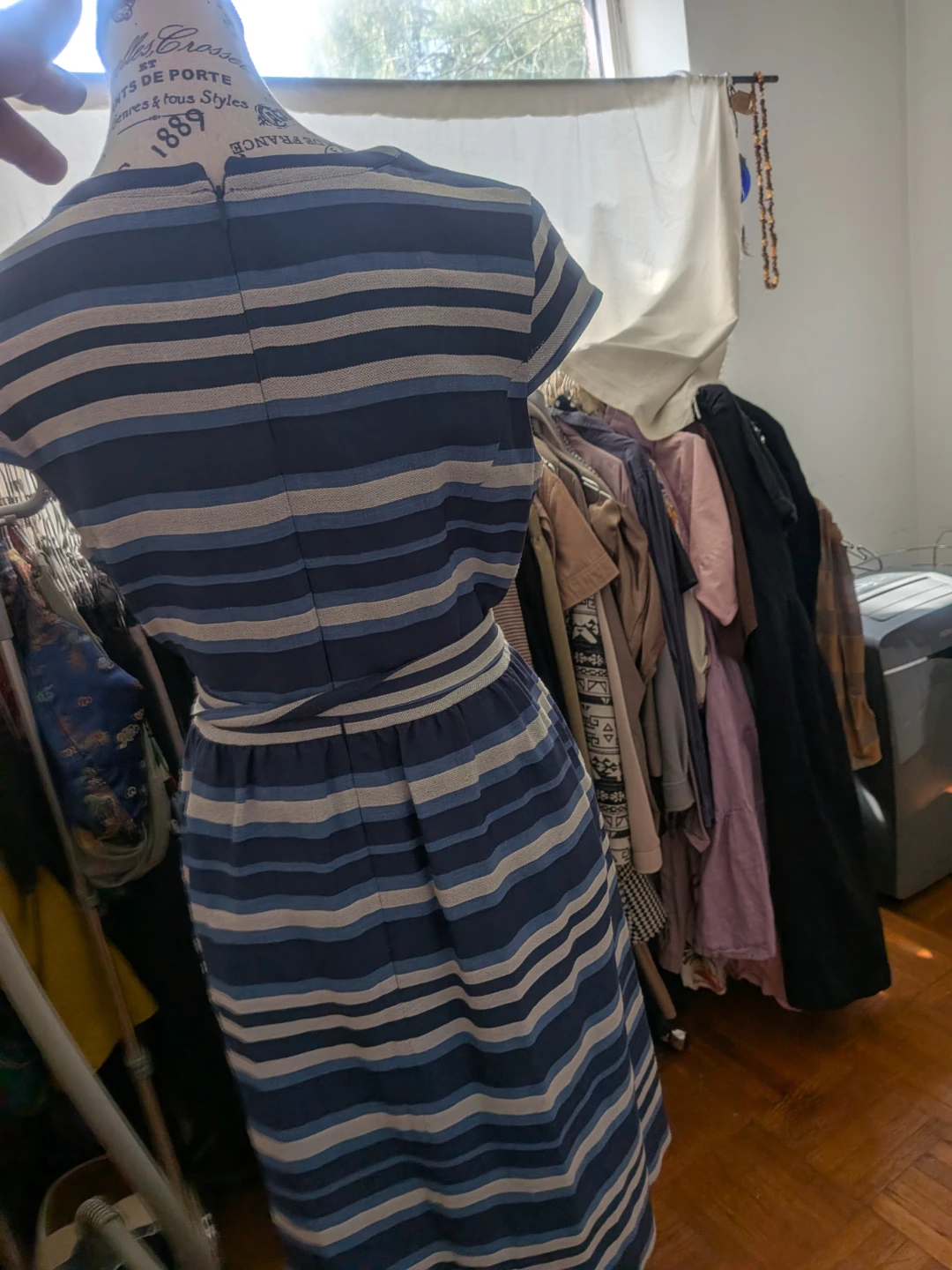 Striped Midi Dress - photo 4