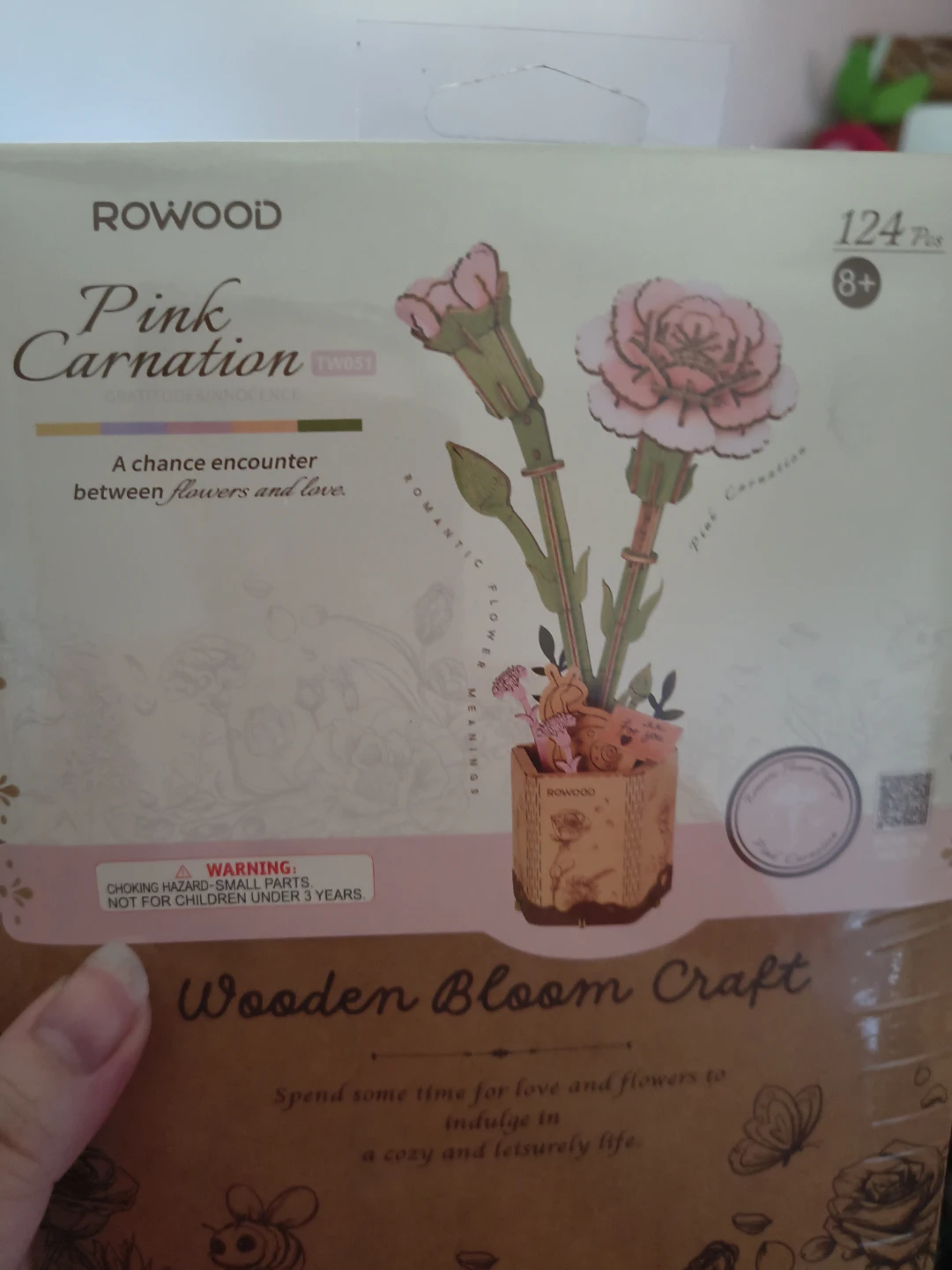 PUZZLE Rowood Wooden Bloom Craft Pink Carnation - photo 2