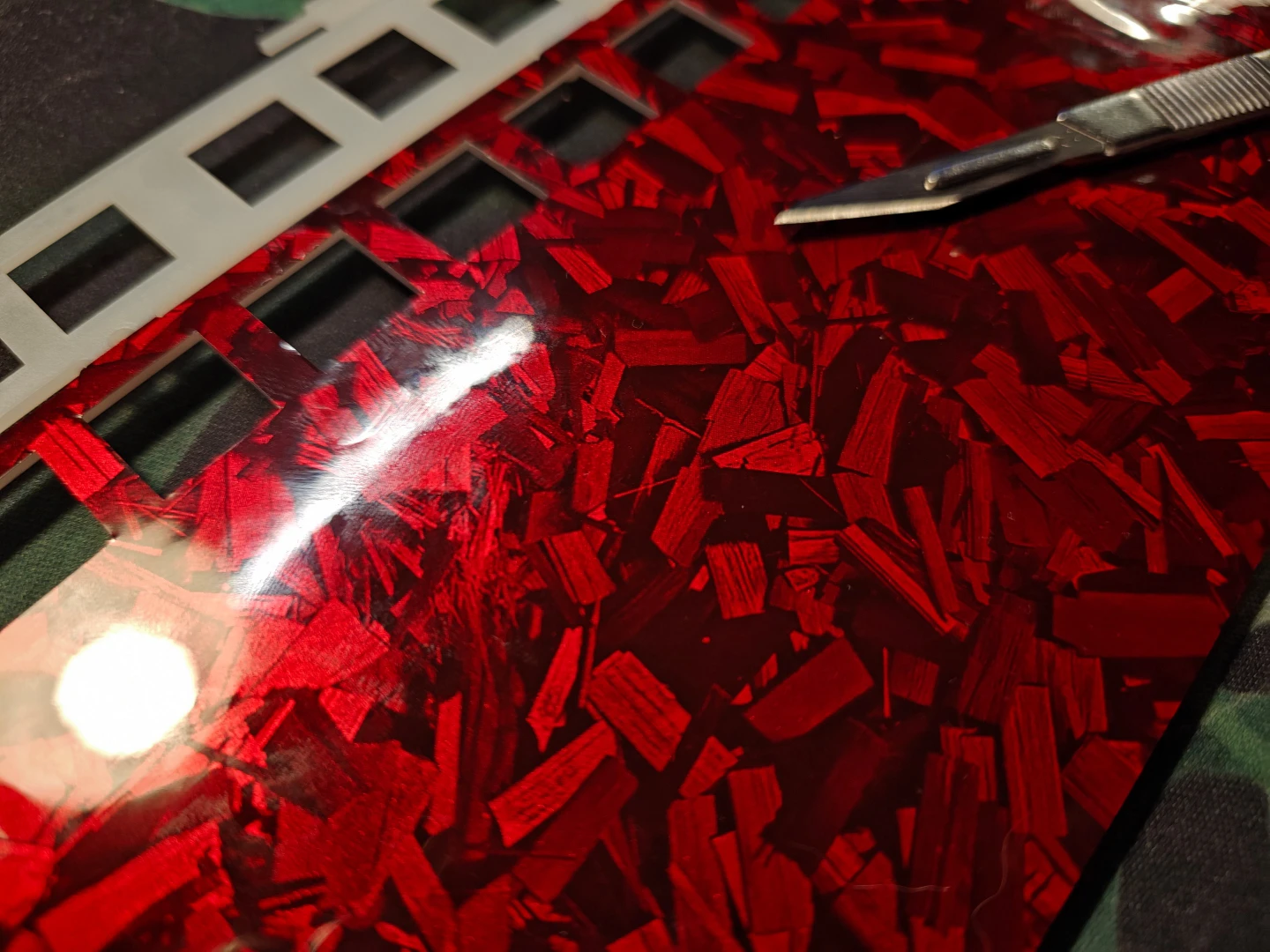 Red Carbon Fiber 10 cmx150 cm - photo 2