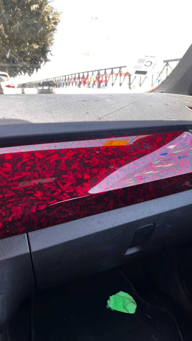 Red Carbon Fiber 10 cmx150 cm - photo 3