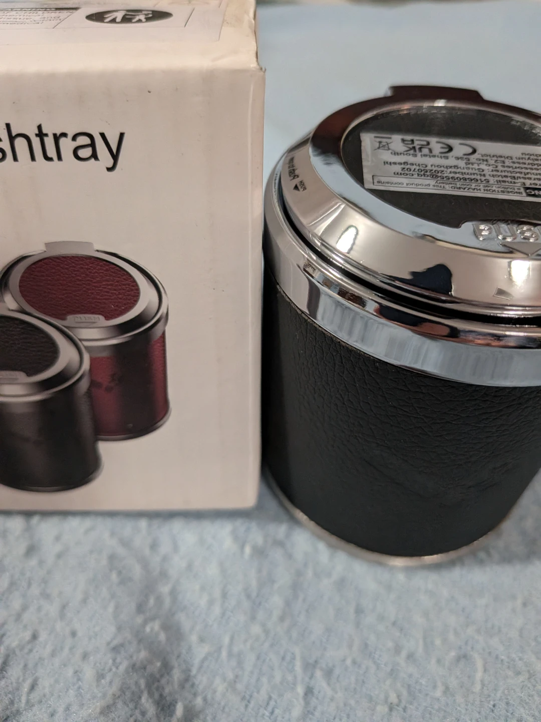 Car Ashtray With Soft  Blue Light