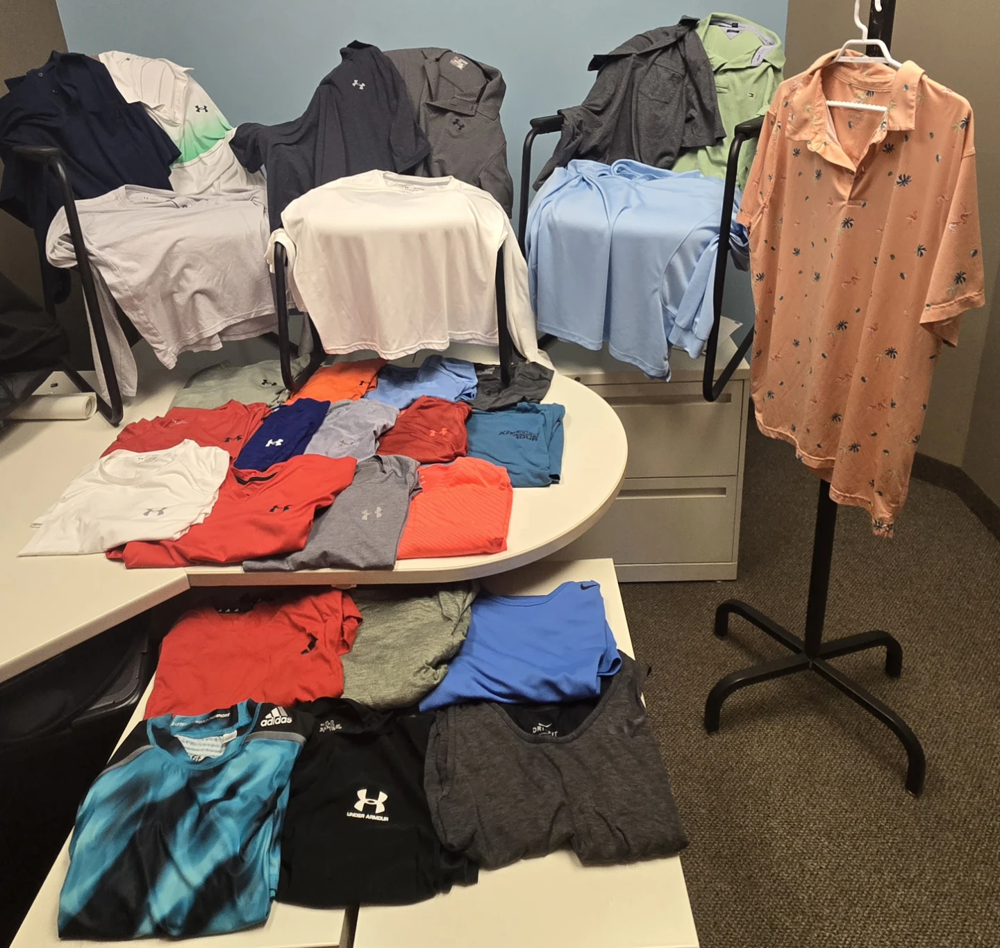 Men's TEES, Polos, Long-Sleeves. 2XL. Under Armour, Nike etc.