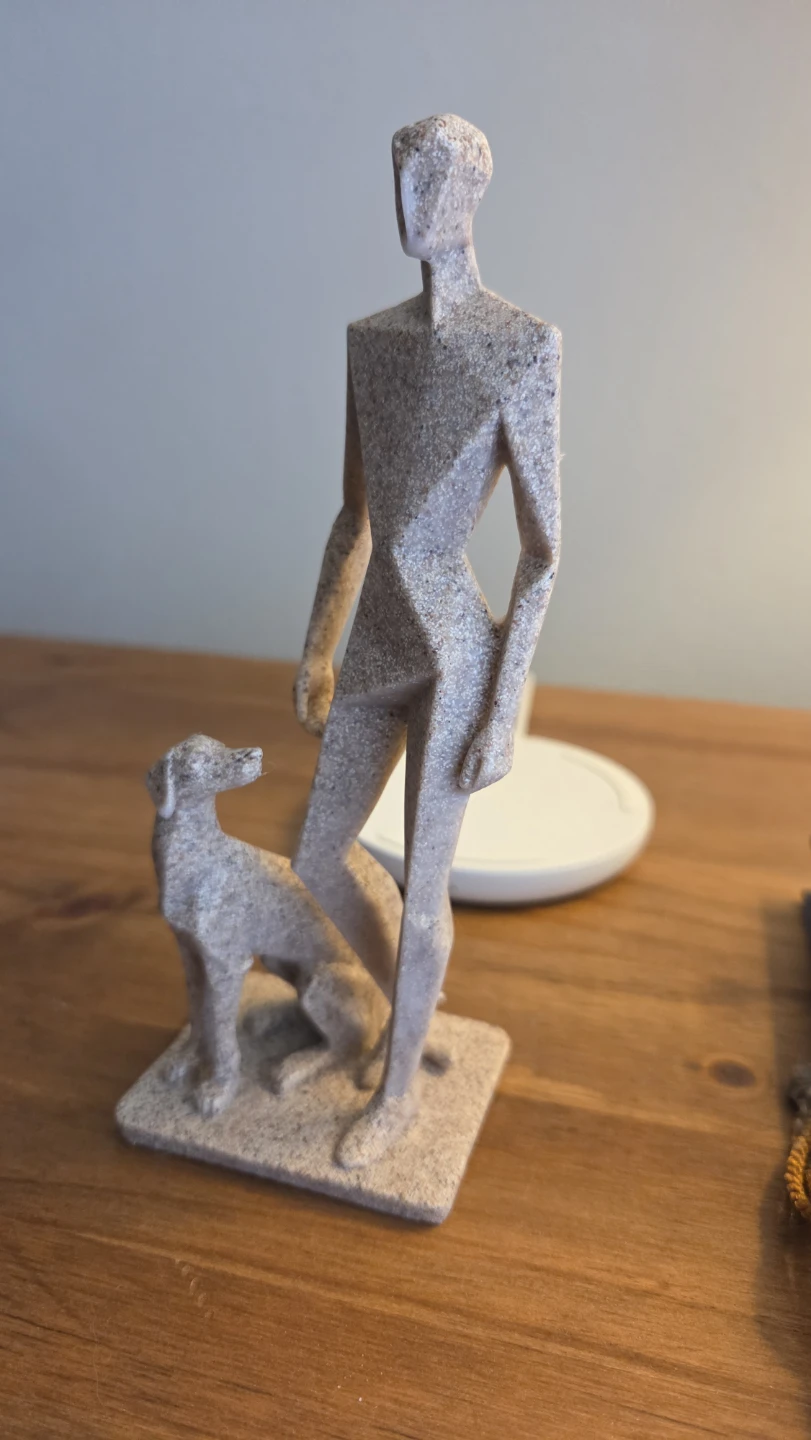 Furever Friends - Man & Dog Sculpture Figurine Display *new - photo 5