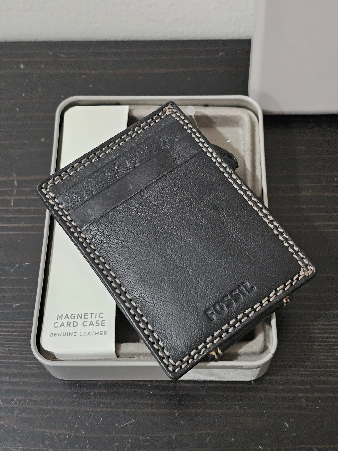 Fossil Genuine Leather Magnetic Card Case - photo 2