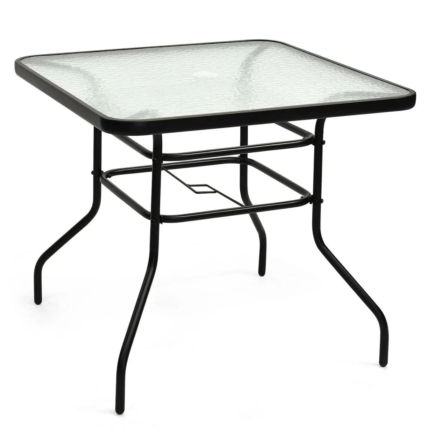 Ew<> Square Glass Top Patio Table - photo 3