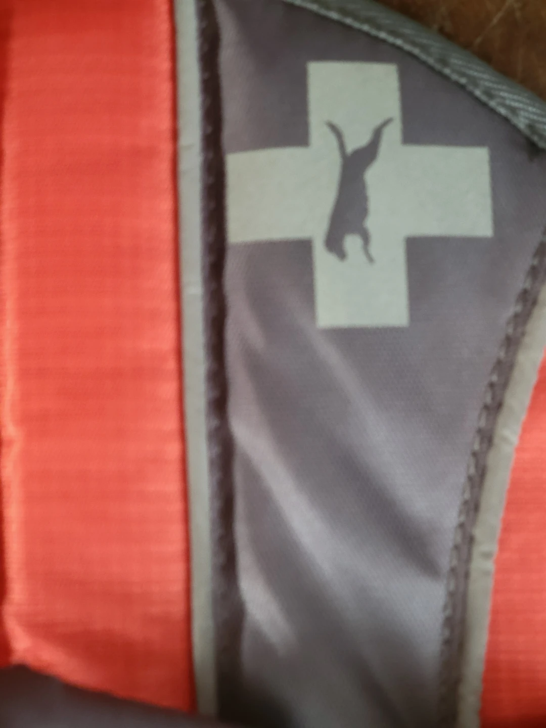 Like New. Orange & Grey Dog Life Vest - photo 4