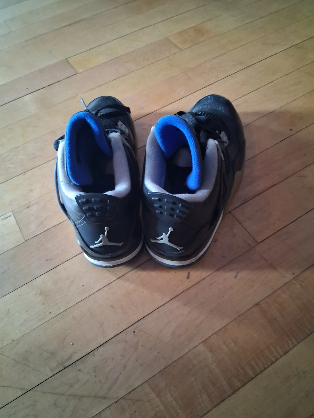 Jordan 4 Retro Black/Blue Sneakers - photo 2
