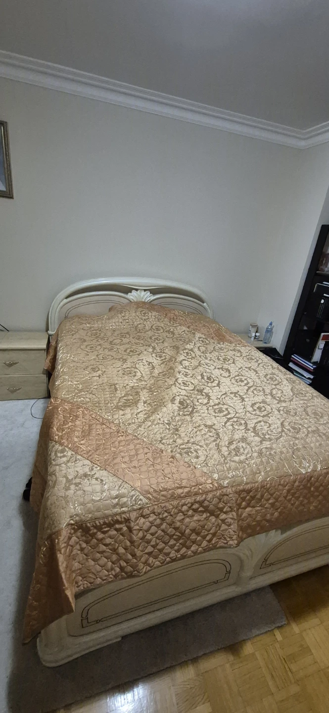 Queen Size Bedding Set - Beige/Gold Comforter - photo 2