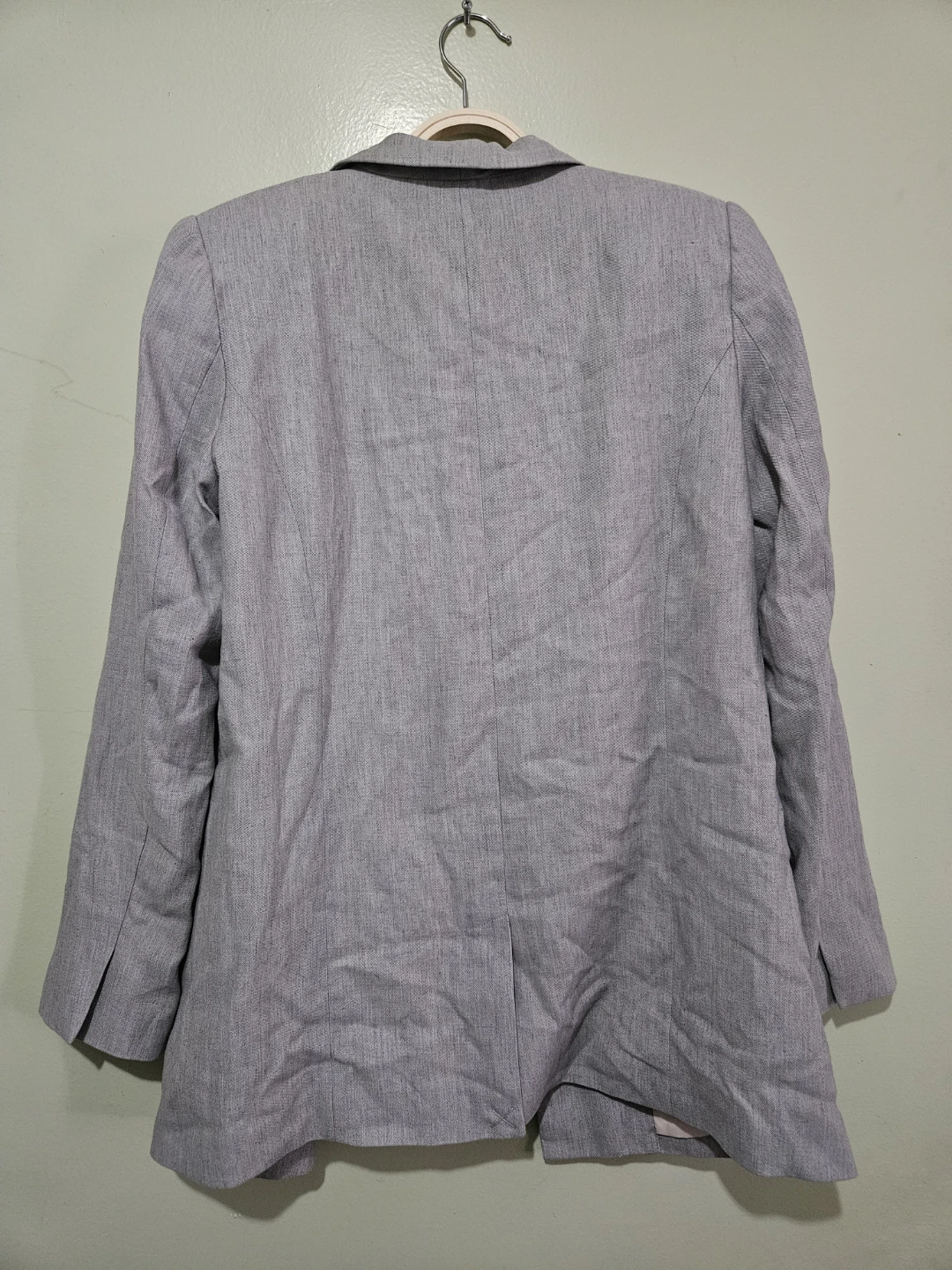 H&M Light Grey Blazer Open-Front, Double-Breasted. NEVER WORN - photo 2