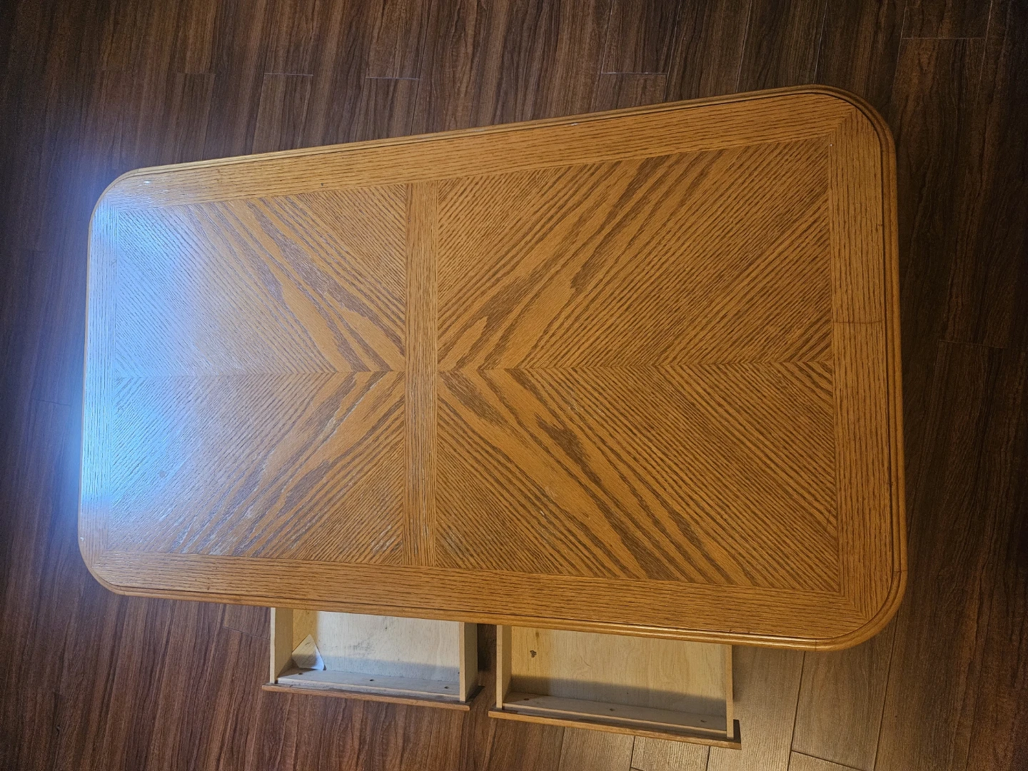 Oak Coffee Table with Two Drawers - photo 2