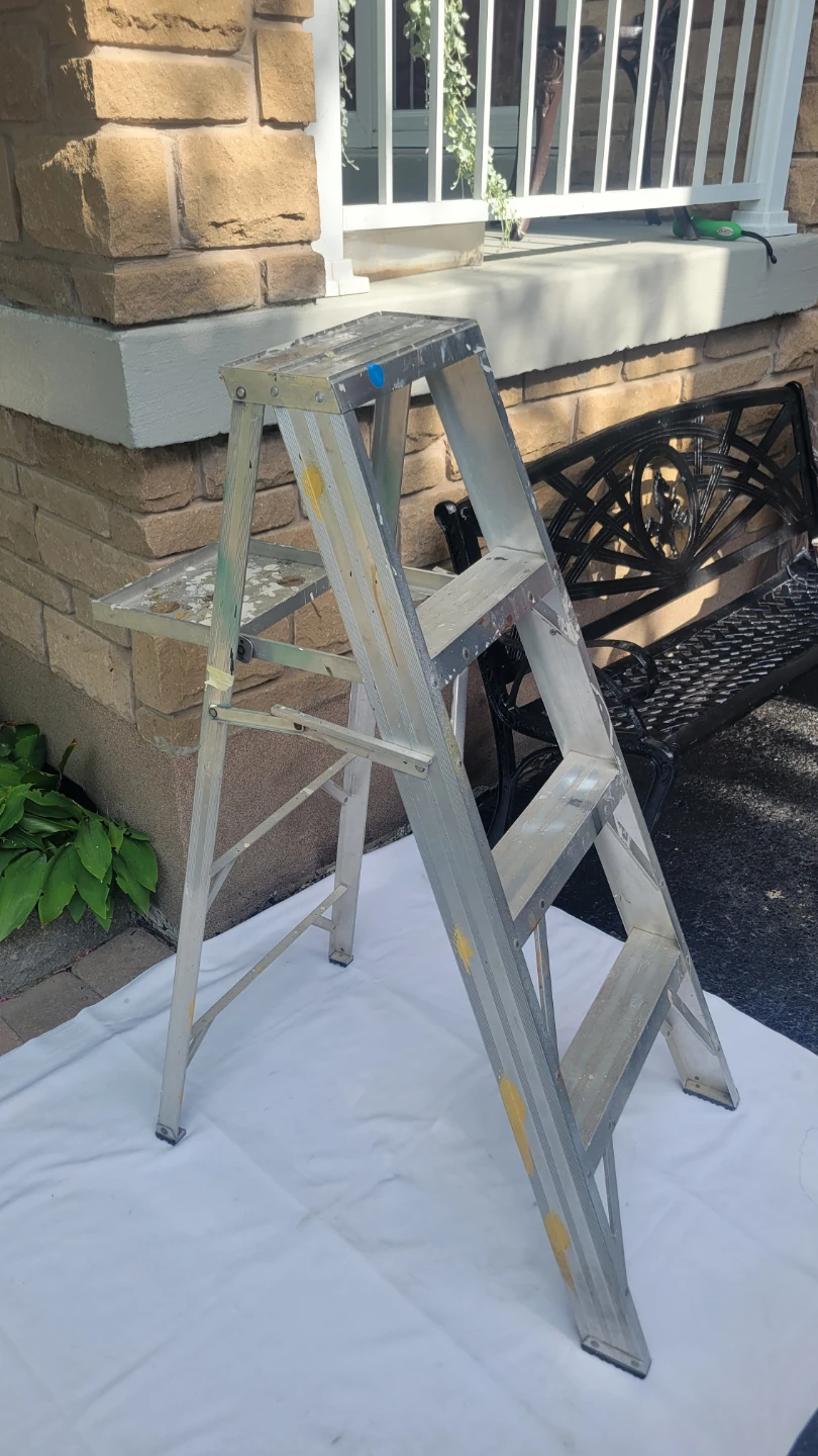 4ft Aluminum Step Ladder with Tray