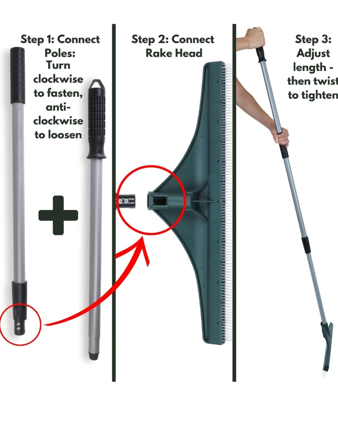 Zonder artificial turf rake with gloves - photo 3