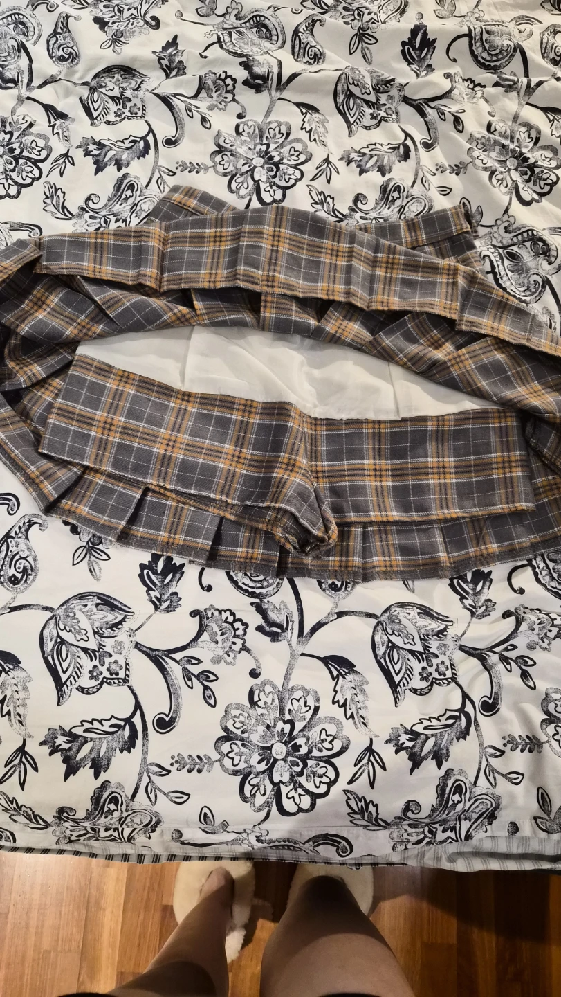 Plaid Pleated Mini Skirt - photo 2