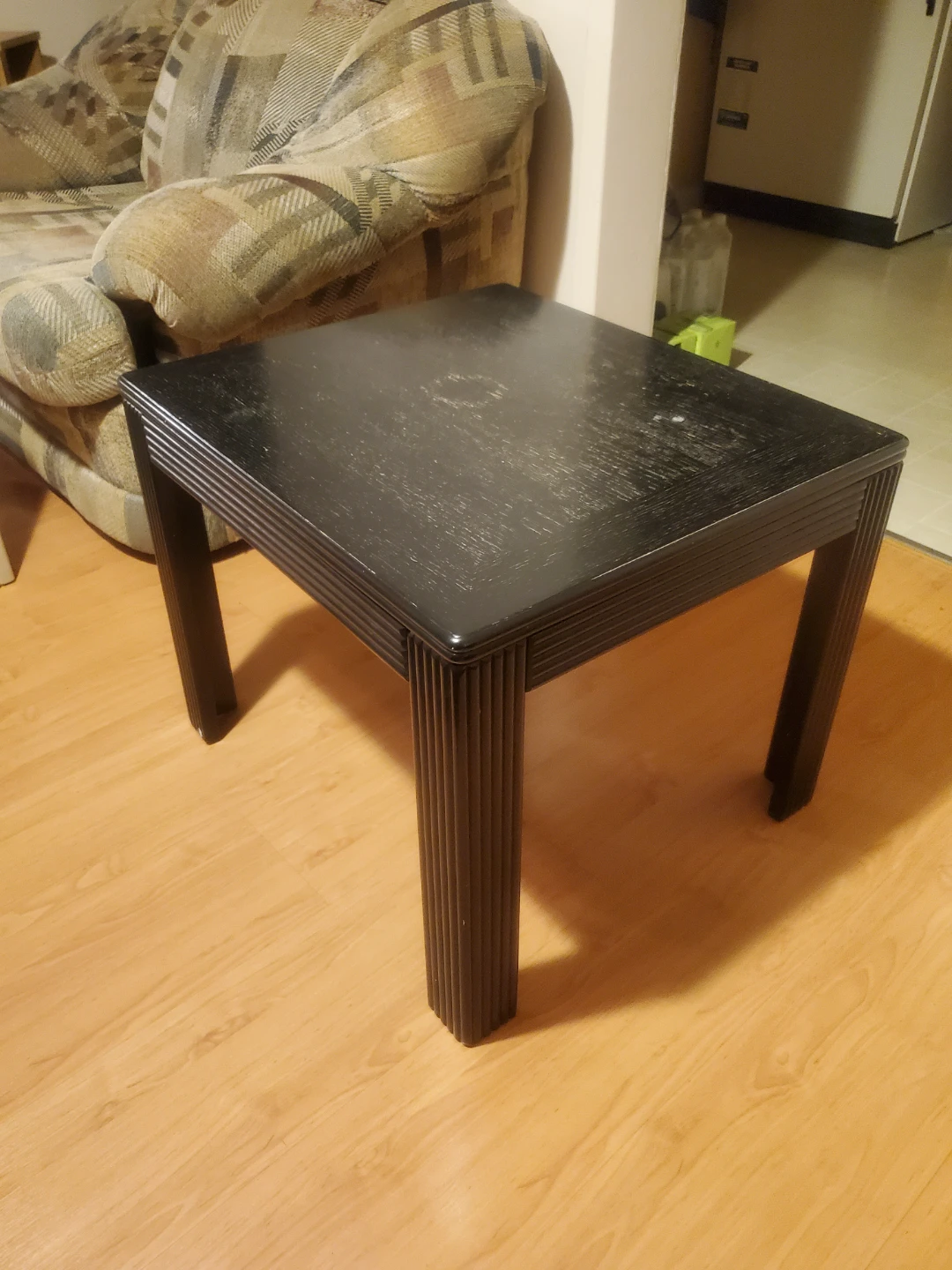 Black Square End Table - photo 2