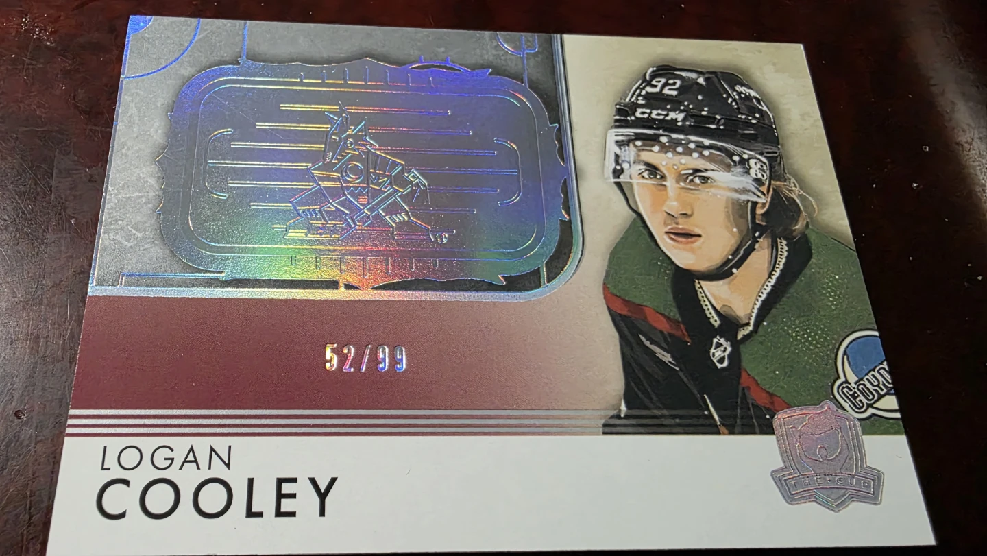 Logan Cooley Rookie Rink Gallery Hockey Card 52/99