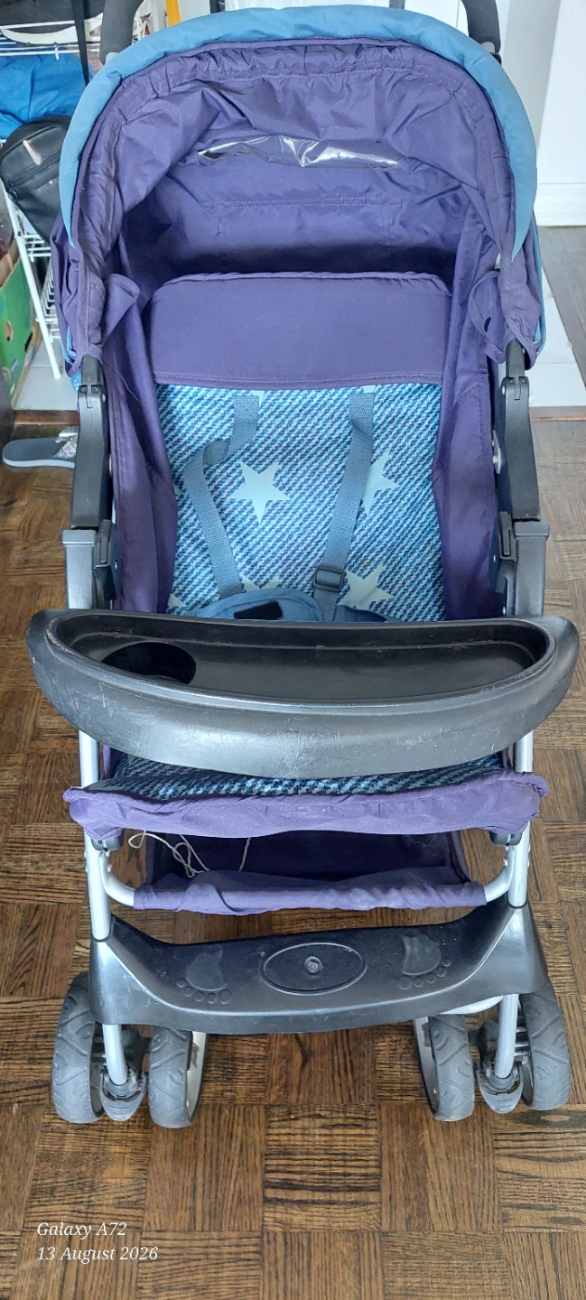 Blue Stroller with Stars - photo 4