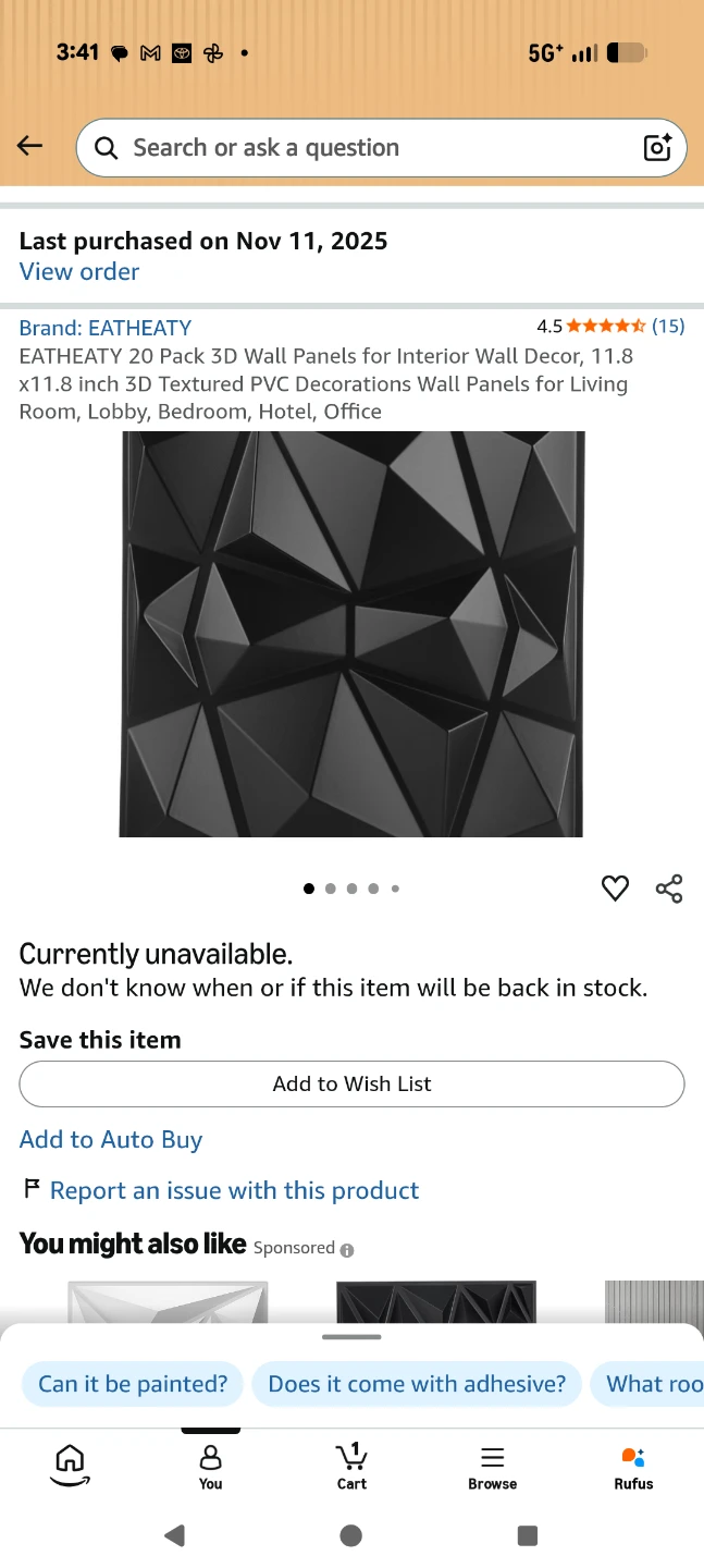 EATHEATY 3D Wall Panels - Black - photo 3