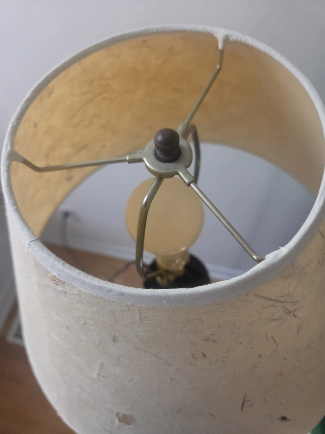 Floor Lamp with Tan Lampshade - photo 3