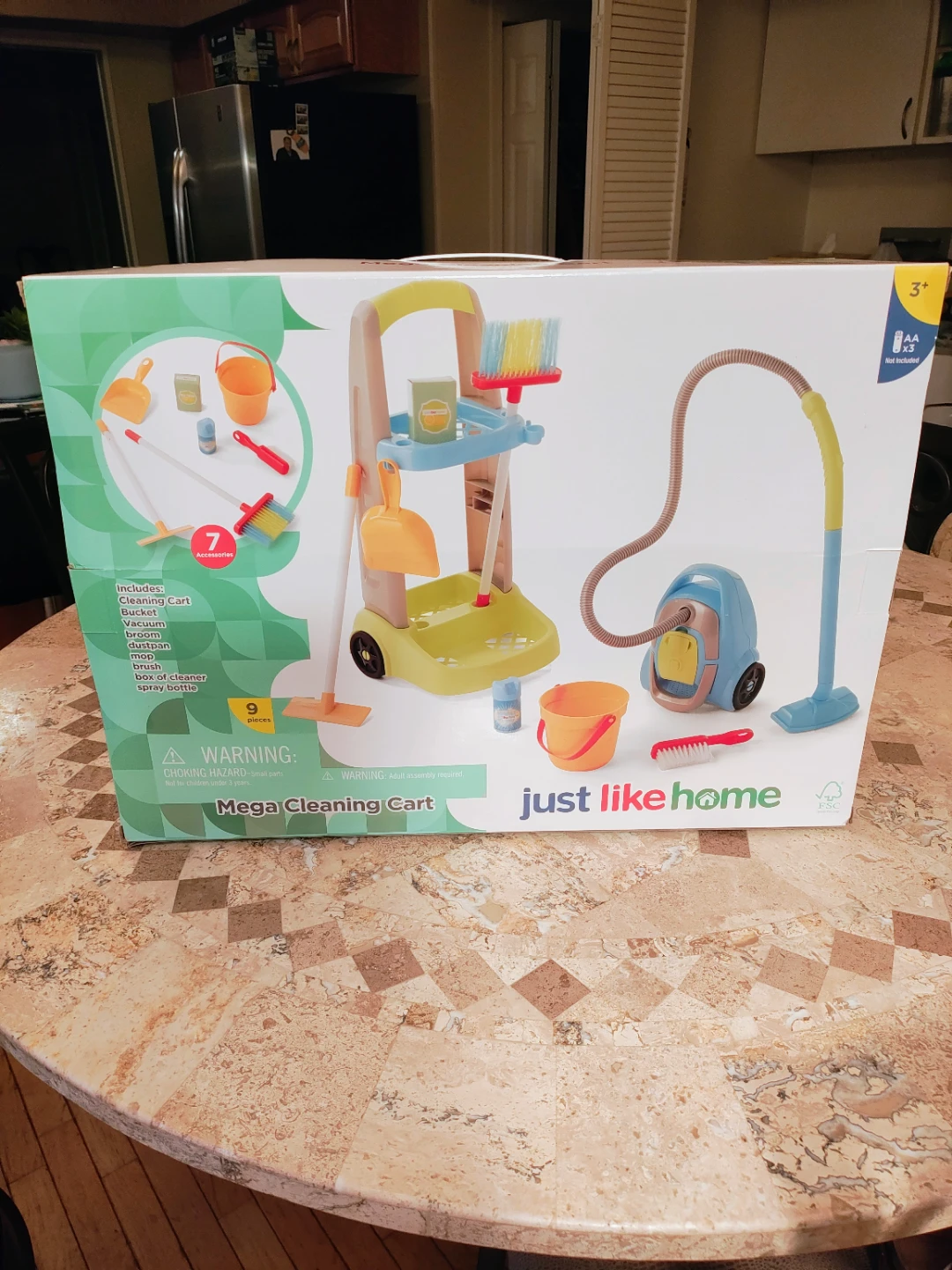 Just Like Home Mega Cleaning Cart Toy Set