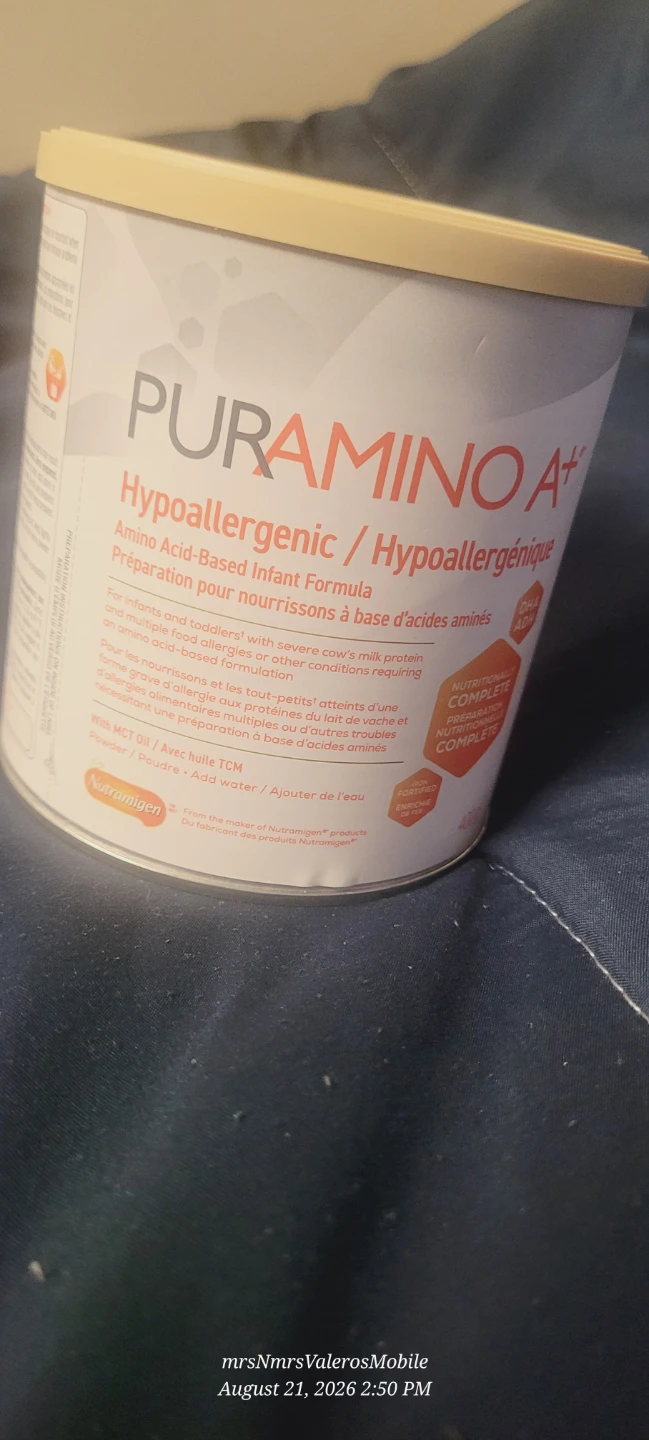 Puramino A+ Hypoallergenic Amino Acid-Based Infant Formula