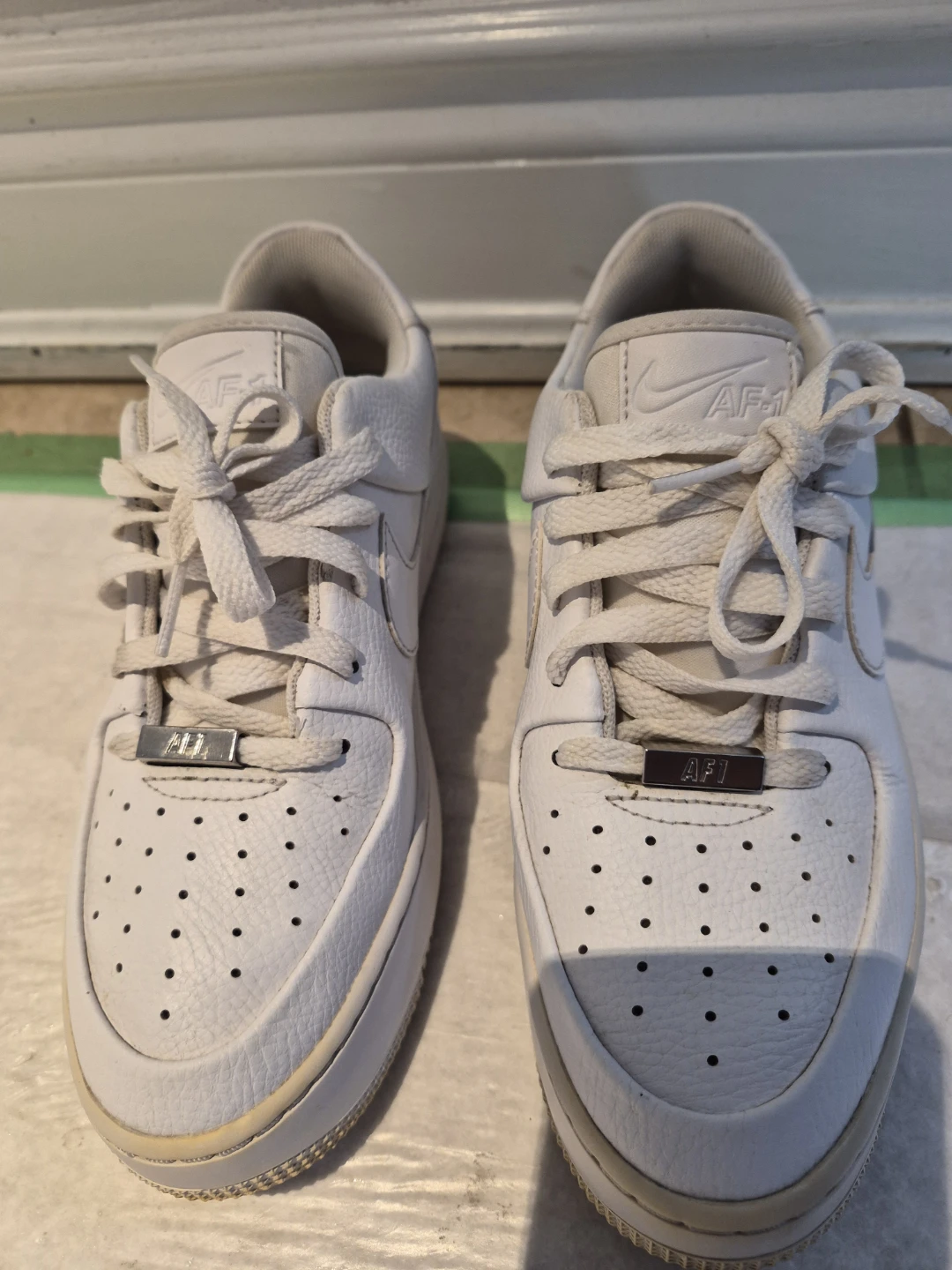 Women's size 8 Air Force 1 White Sneakers - photo 2