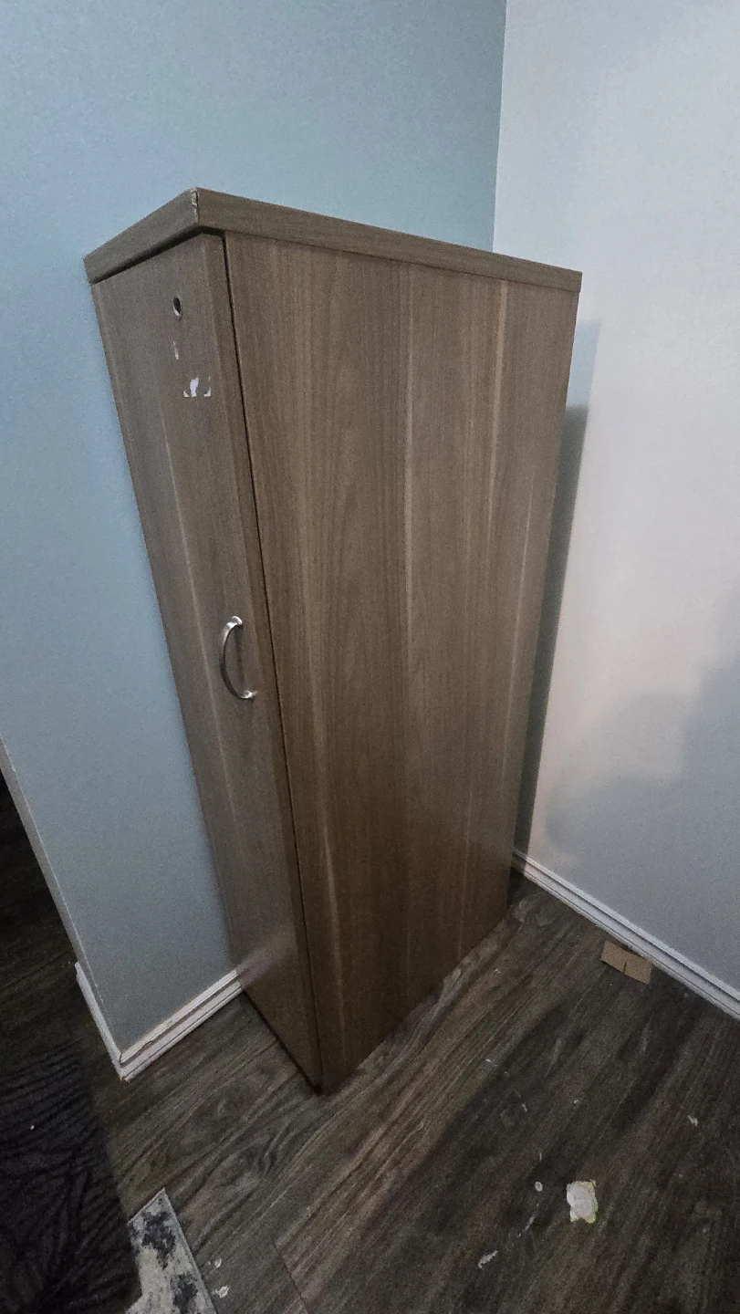 Tall Wooden Cabinet- AS IS