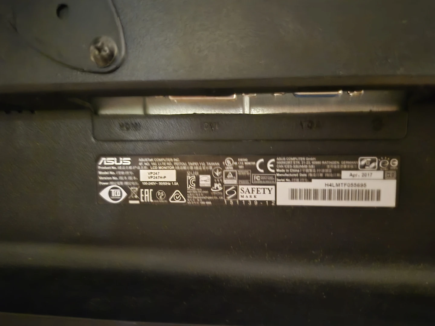 ASUS VP247H-P LCD Monitor - photo 4