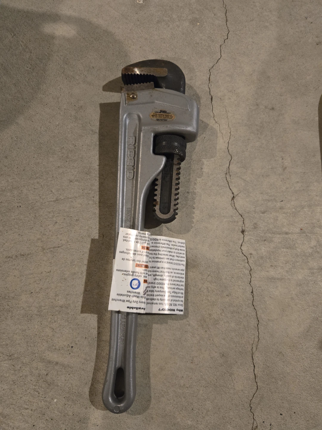 RIDGID 18" Aluminum Pipe Wrench =80 each - photo 2