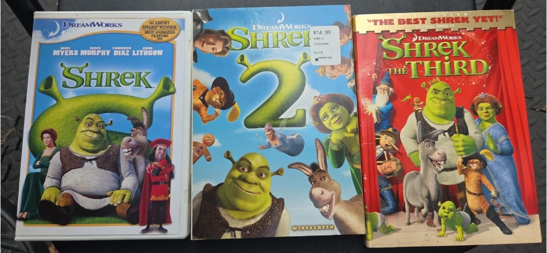 DreamWorks Shrek Collection 1, 2  & 3 DVD