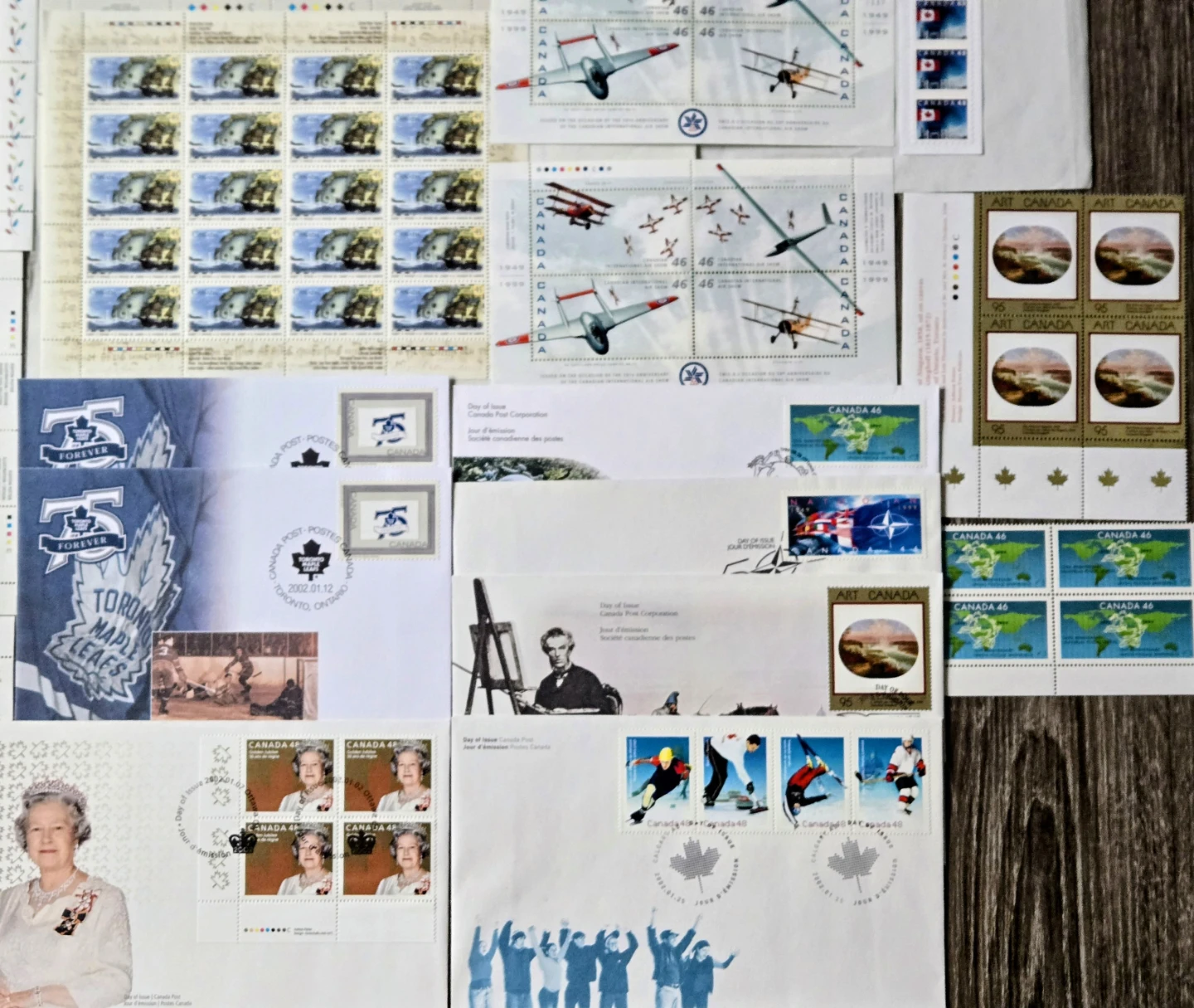 Canadian Stamp Lot, $100 Plus FV. & First Day Cover Bonus - photo 3
