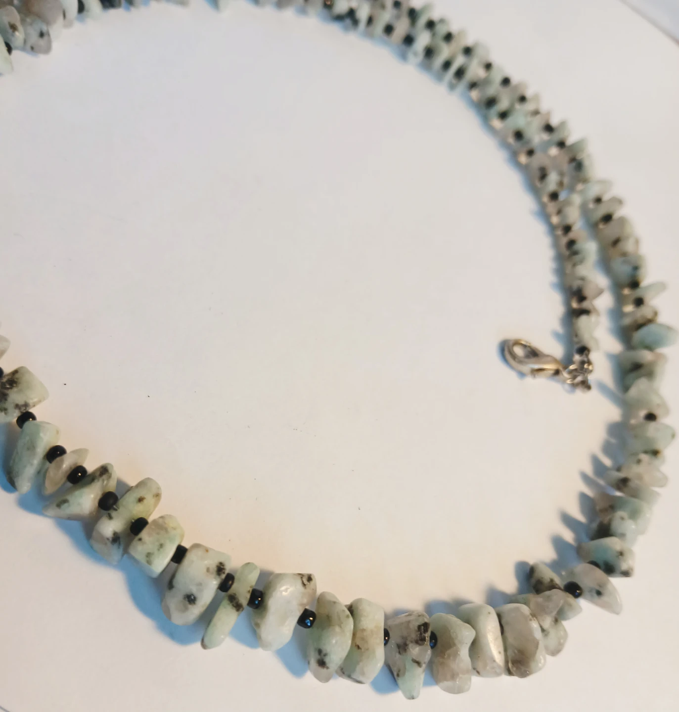 Gray Agate Chip Necklace for MEN - photo 4