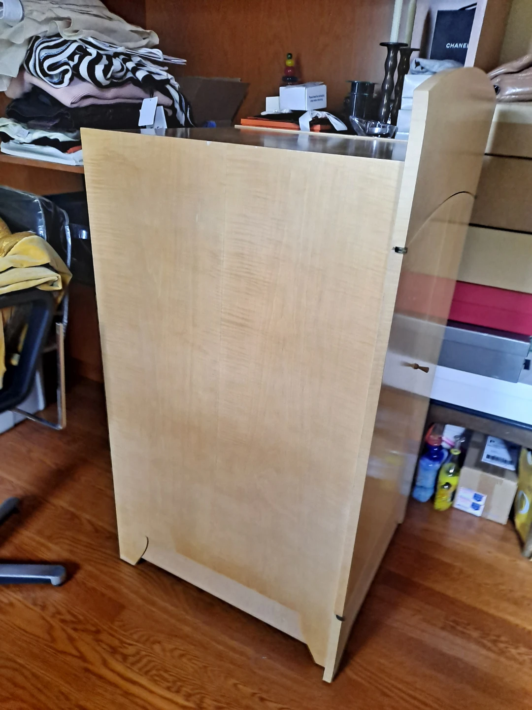 Light Wood Cabinet with Doors - photo 2