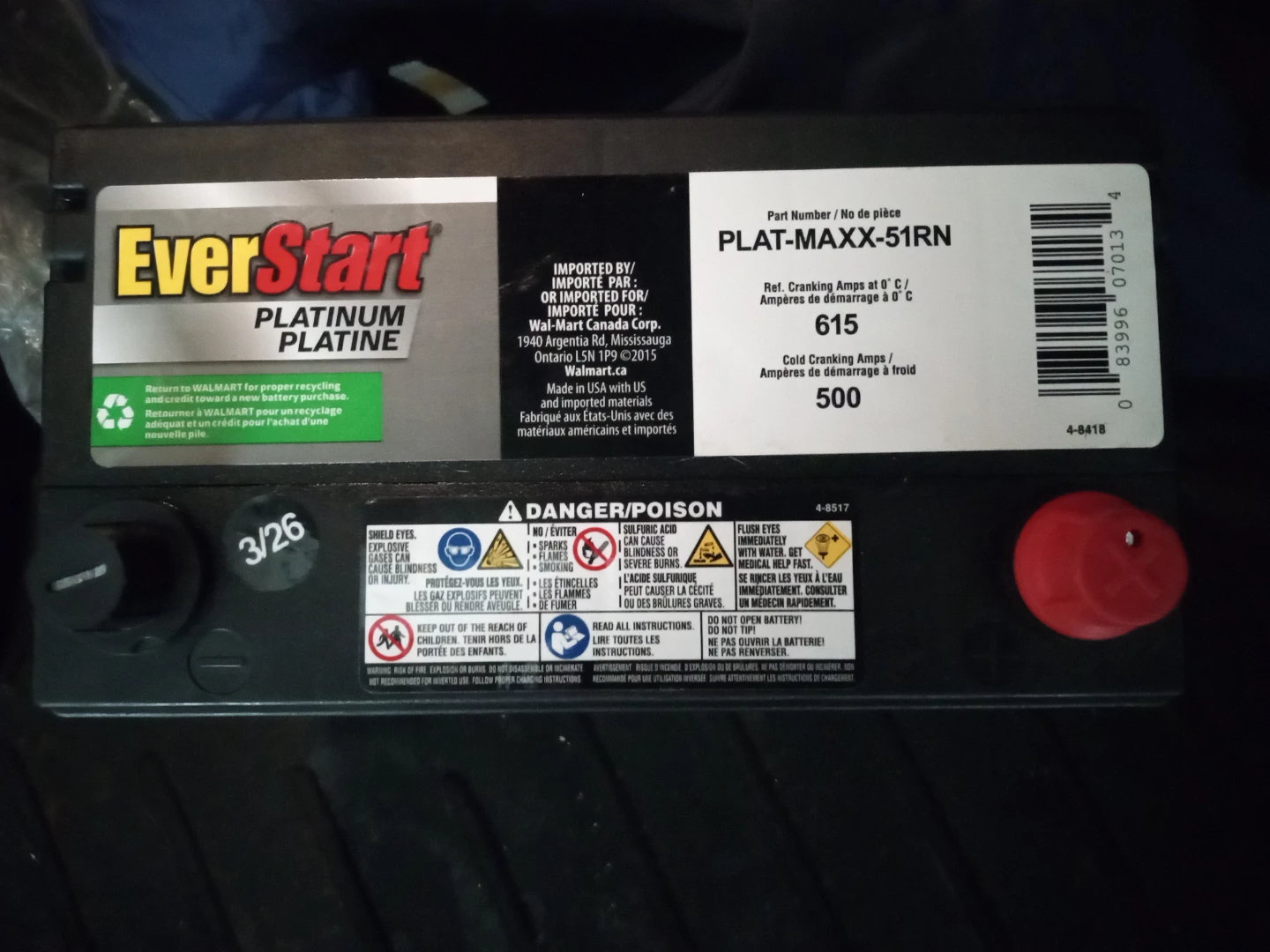 EverStart Platinum Platine 51R Car Battery - photo 2