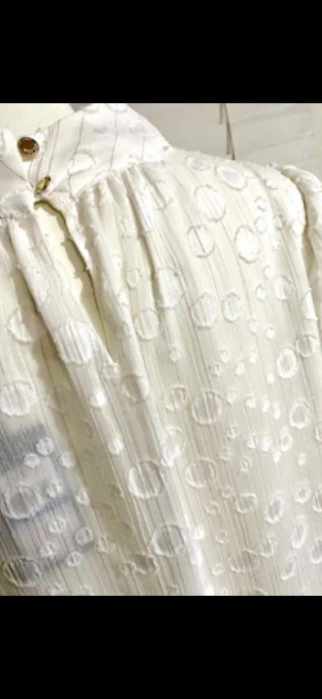 New Tommy Hilfiger White Textured Blouse - Size XL - photo 3
