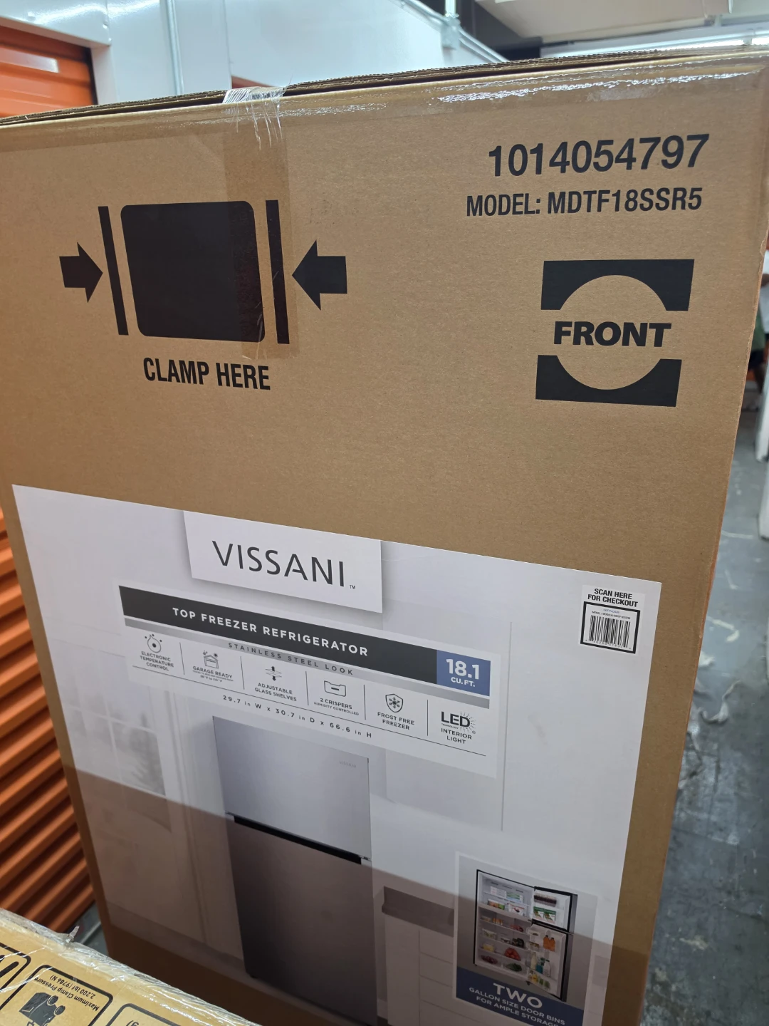 New Vissani 30in Stainless steel refrigerator - photo 2