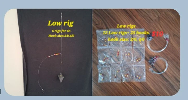12 Low Rigs + 25 Hooks Fishing Tackle - photo 3