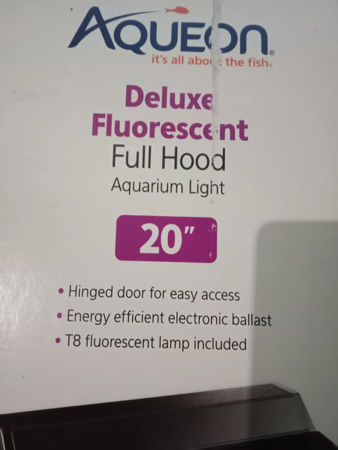 Aqueon Deluxe Fluorescent Full Hood Aquarium Light 20"