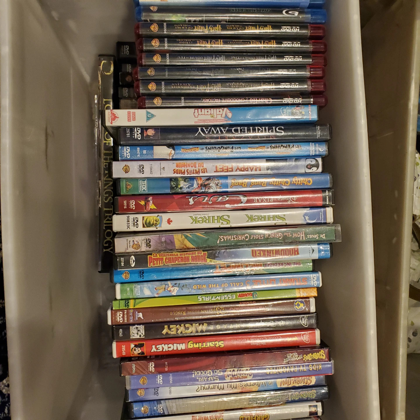Collection of Various Movies on DVD and Blu-ray