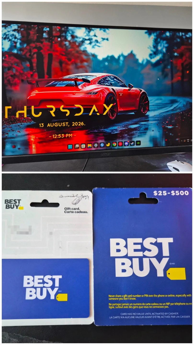Acer Nitro WQHD monitor + Bestbuy giftcards