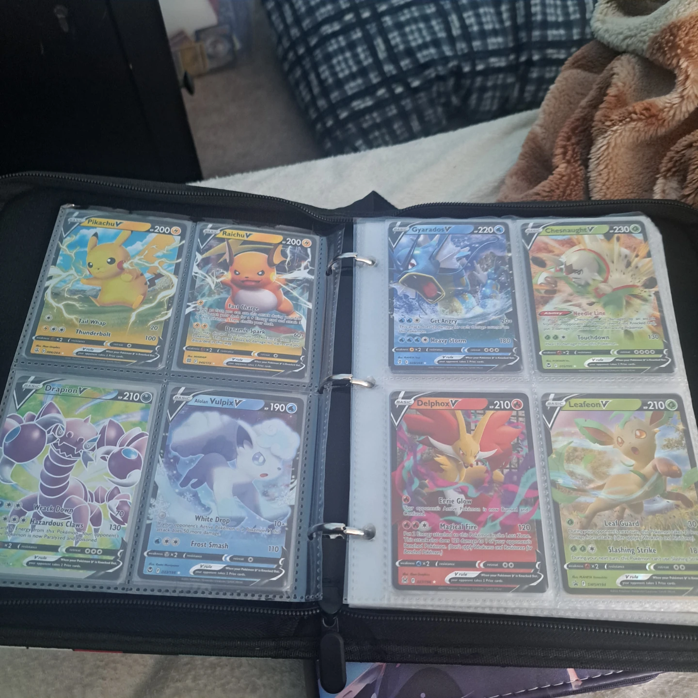 Pokémon Trading Card Binder with V, GX, and VMAX cards - photo 2