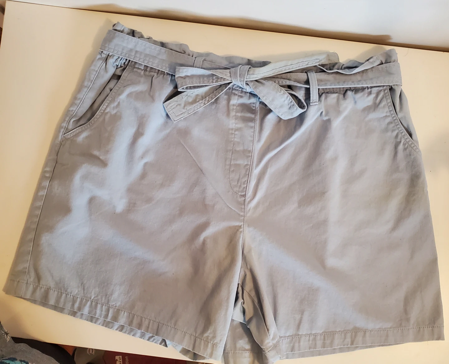 Plus Size Mid Length Baby Blue Shorts - photo 2