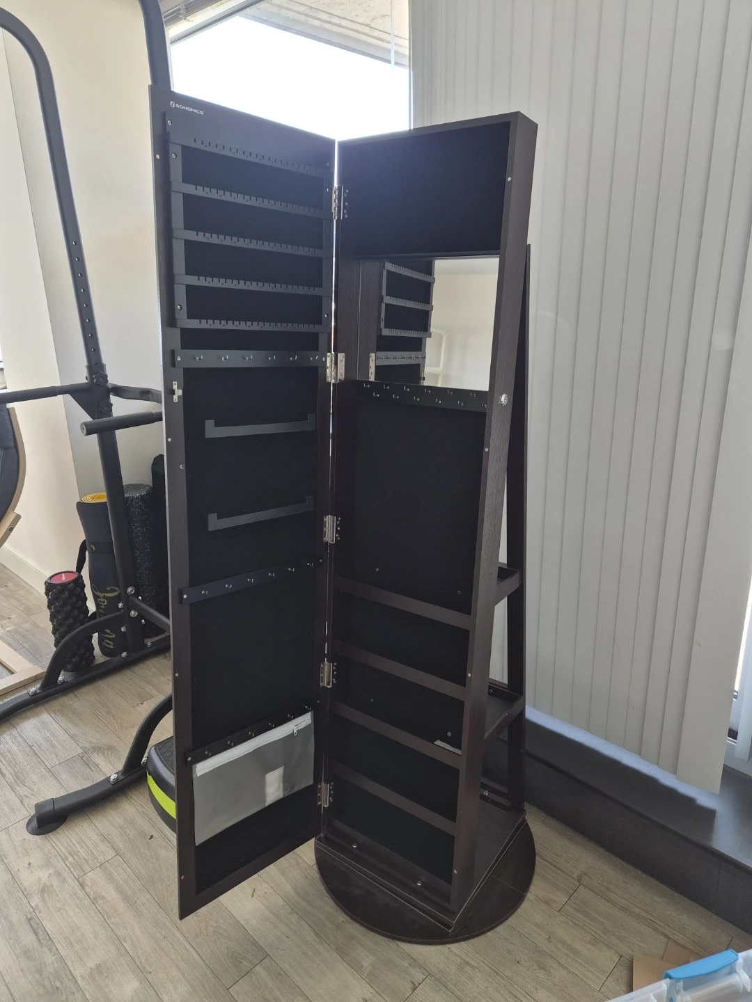 Full-Length Rotating Mirror Jewelry Cabinet - photo 2